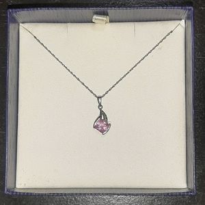 Beautiful silver and diamond necklace